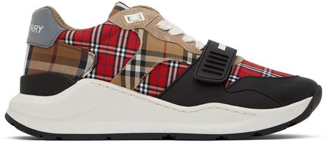 burberry red leather|burberry clear leather sneakers.